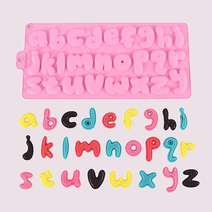 Silicone Lower Case Alphabets Mould