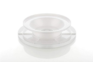 Plastic Cake Turn table Stand, 28cm, White