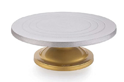 Turn table  12 Inch, Silver Top & Golden Bottom,