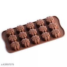 Star shape flower silicon chocolate mould