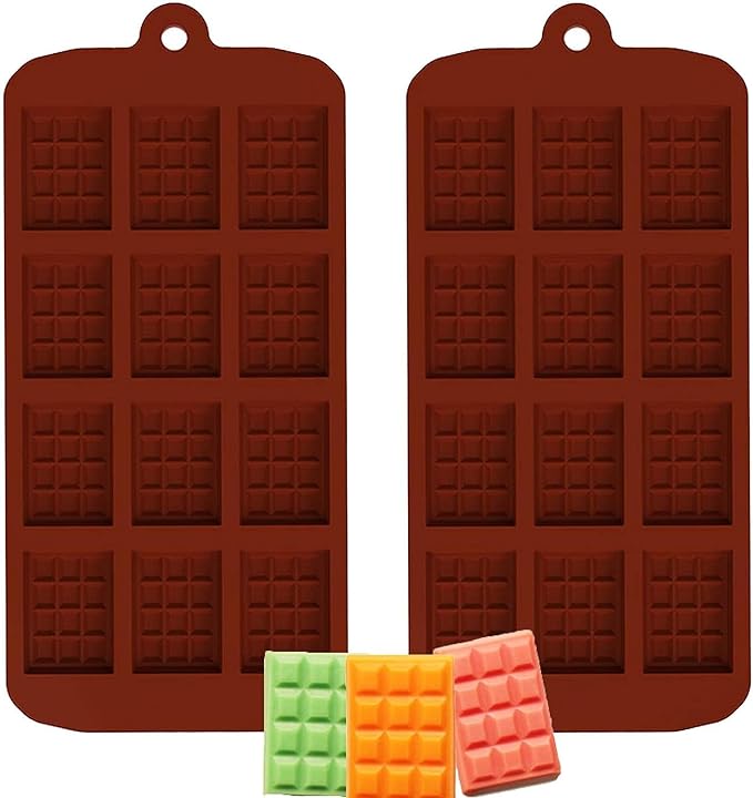 12 cavity mini chocolate bar mould