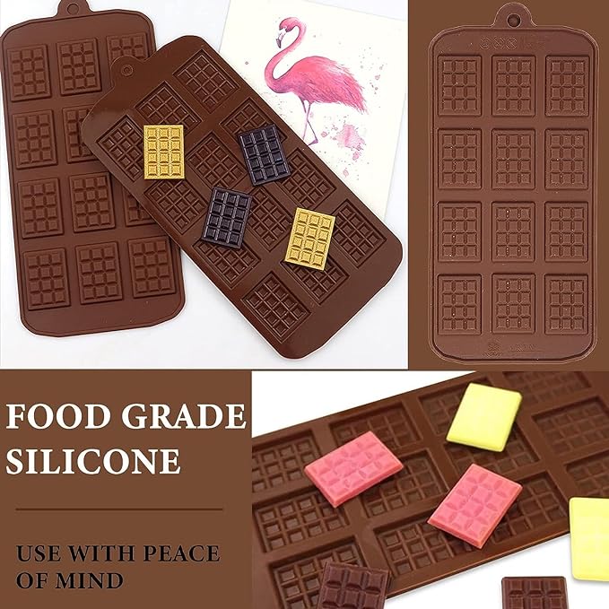 12 cavity mini chocolate bar mould