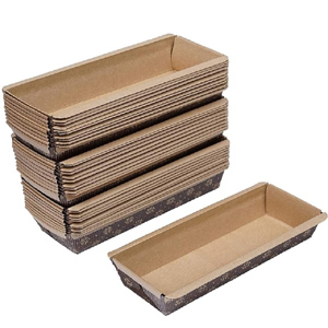 Re tangle bake able paper loaf mold (300 to 350 gm)