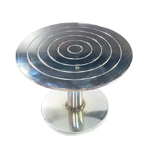 Stainless Steel 304 Grade Rotating Cake Stand Turntable 12 Inch Silver