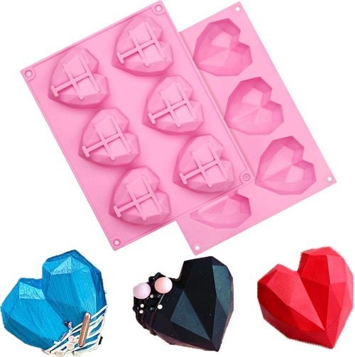 Small heart silicon mould (6 cavity)